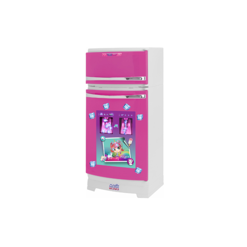 Geladeira Infantil Magic Toys Pink com Acessórios