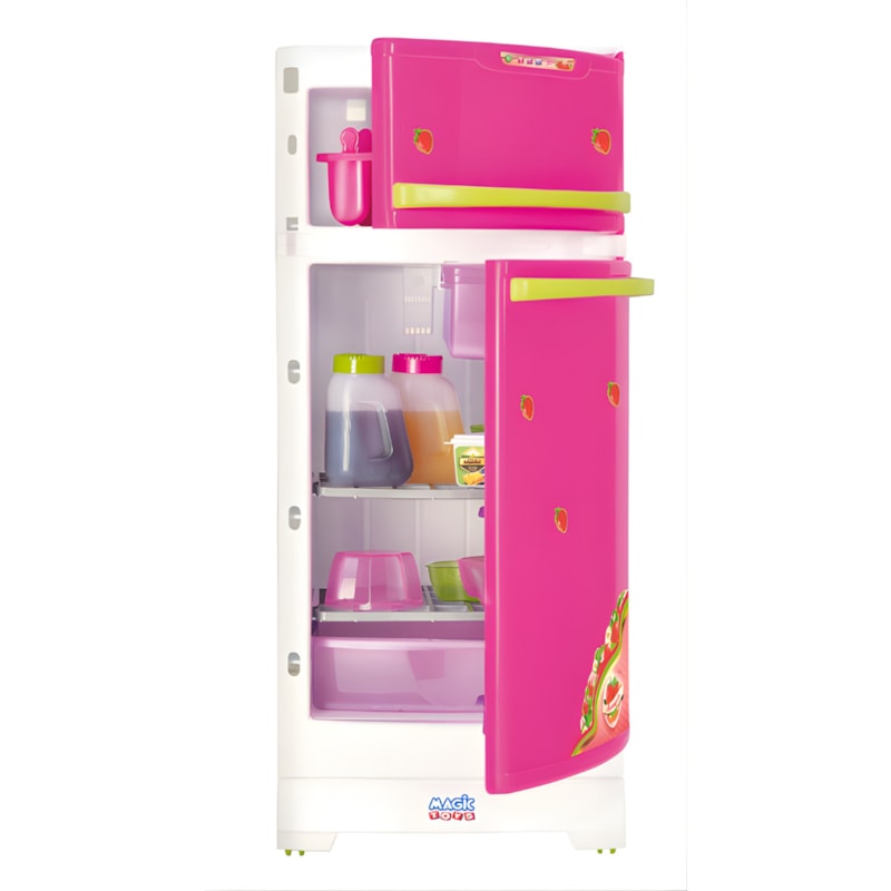 Geladeira Moraguita Magic Toys com Acessorios Rosa-5271c379-9599-49ff-a7d8-d3ef50d9e2f8