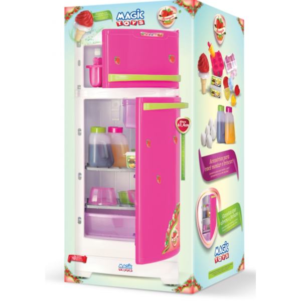 Geladeira Moraguita Magic Toys com Acessorios Rosa-5f71d547-71e6-4758-a5b1-a702cdff88b4