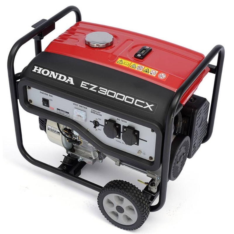 Gerador De Energia Honda, Potência Máxima 3000w, Rotação 3600RPM, Combustível Gasolina, Capacidade Tanque 11.5 Litros - Ez3000cxlb