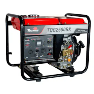 Gerador Toyama Diesel TDG2500BX Monofasico Bivolt 115/230V 60HZ 2.2KW Max Partida Manual com Capacitador