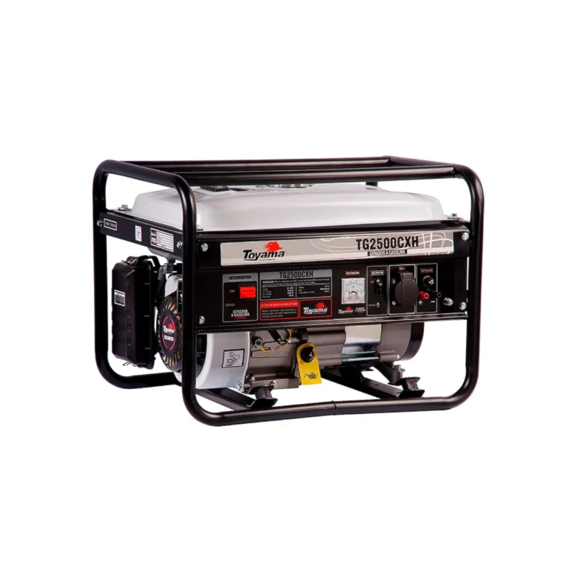 Gerador Toyama Gasolina TG2500CXH Monofasico 127V 2200W Partida Manual com Sensor de Oleo
