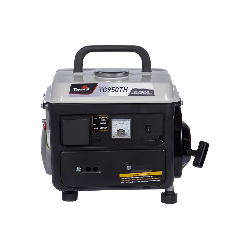 Gerador Toyama Gasolina TG950TH 2 Tempos Monofasico 127V 850W Partida Manual com Carregador de Bateria