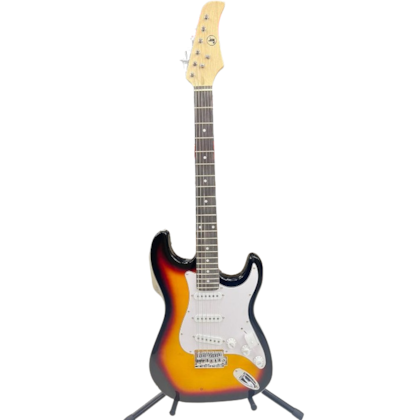 Guitarra Eletrica J&F Sunburst Madeirado Reluzente STSB