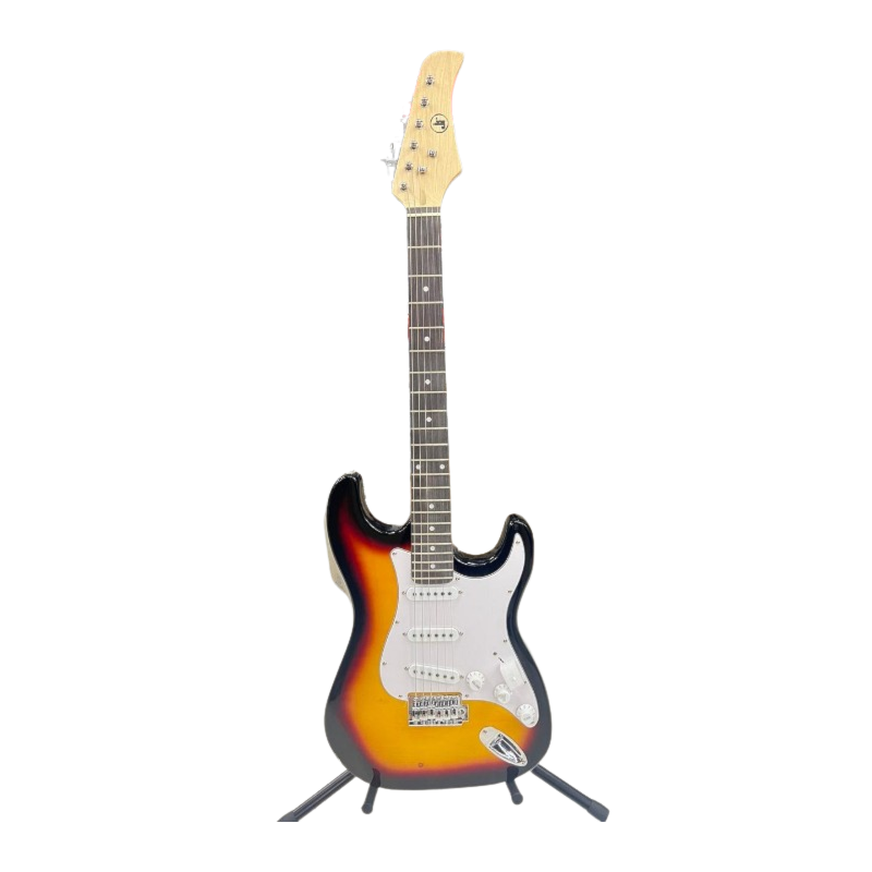 Guitarra Eletrica J&F Sunburst Madeirado Reluzente STSB