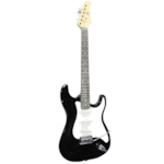 Guitarra J&F Eletrica Preta STBK 