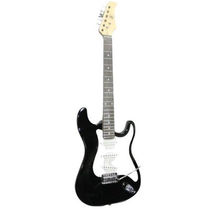 Guitarra J&F Eletrica Preta STBK 