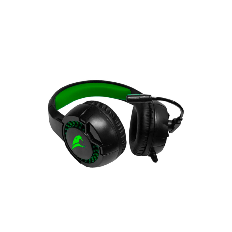 Headset Gamer Viper Pro Led Python Bivolt Preto/Verde