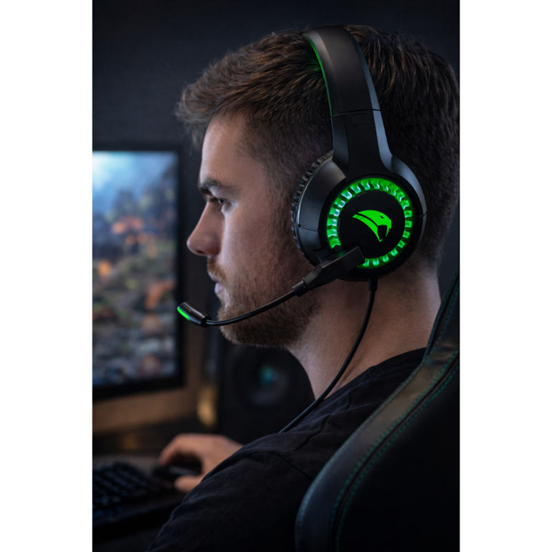 Headset Gamer Viper Pro Led Python Bivolt Preto/Verde-37dcca9b-3103-4d77-9fcb-3cccd569a5a6