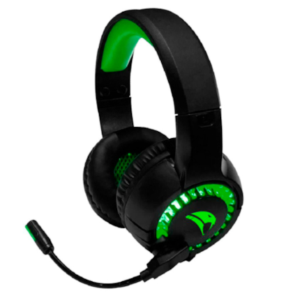 Headset Gamer Viper Pro Led Python Bivolt Preto/Verde 