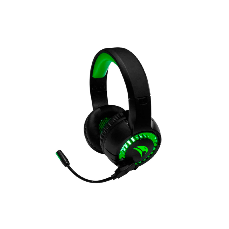 Headset Gamer Viper Pro Led Python Bivolt Preto/Verde