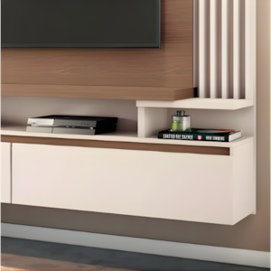 Home Suspenso Cosmo 1.8 HB Moveis 2 Portas com Led para Tv de ate 55