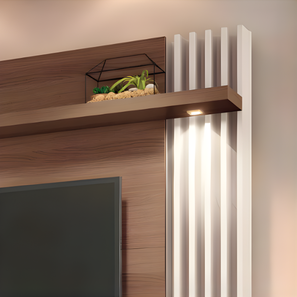 Home Suspenso Cosmo 1.8 HB Moveis 2 Portas com Led para Tv de ate 55