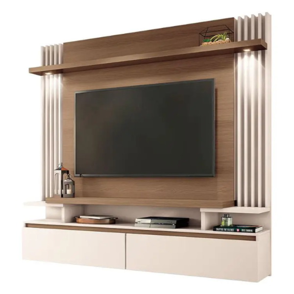 Home Suspenso Cosmo 1.8 HB Moveis 2 Portas com Led para Tv de ate 55