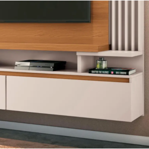 Home Suspenso Cosmo 1.8 HB Moveis 2 Portas com Led para Tv de ate 55