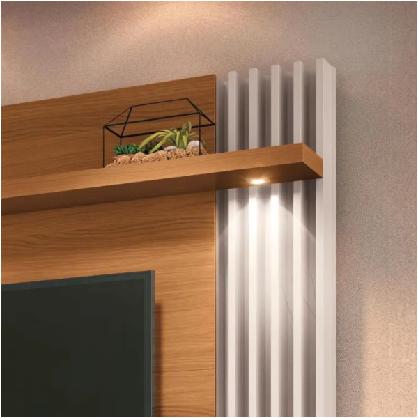 Home Suspenso Cosmo 1.8 HB Moveis 2 Portas com Led para Tv de ate 55