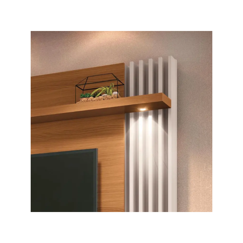 Home Suspenso Cosmo 1.8 HB Moveis 2 Portas com Led para Tv de ate 55