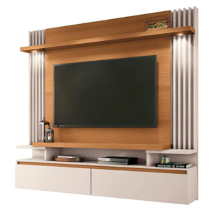 Home Suspenso Cosmo 1.8 HB Moveis 2 Portas com Led para Tv de ate 55