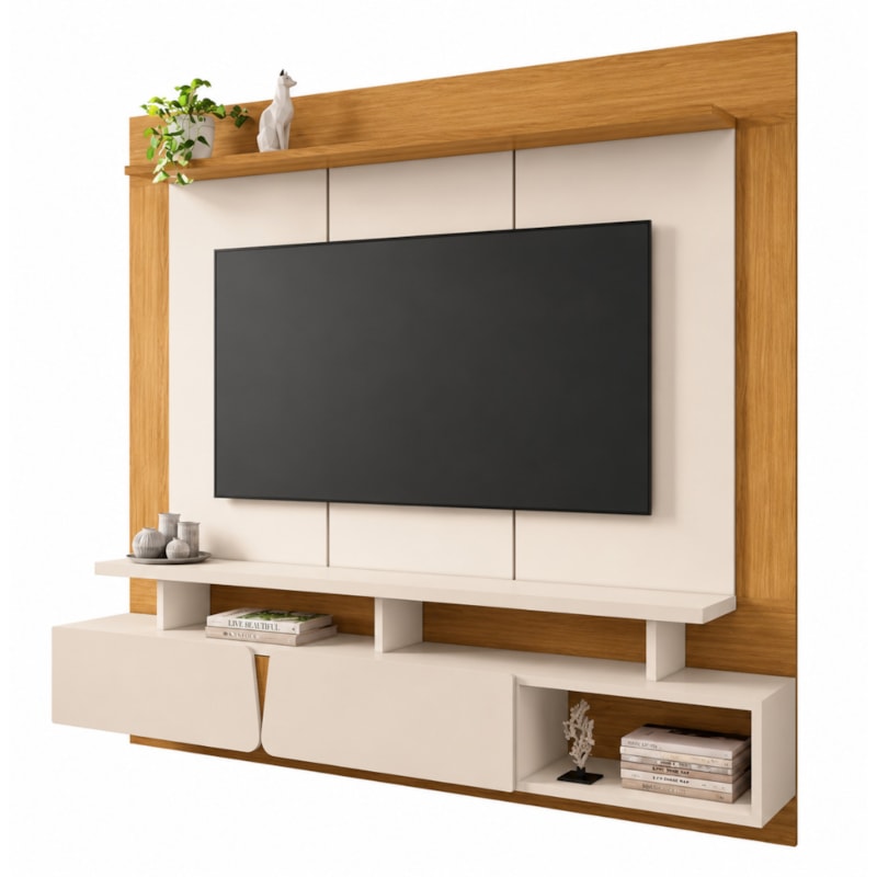 Home Suspenso Zenith 1,60m HB Móveis 2 Portas para TV até 60