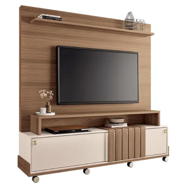 Home Theater HB Moveis Bold 1.8 2 Portas de Correr para Tv de ate 65