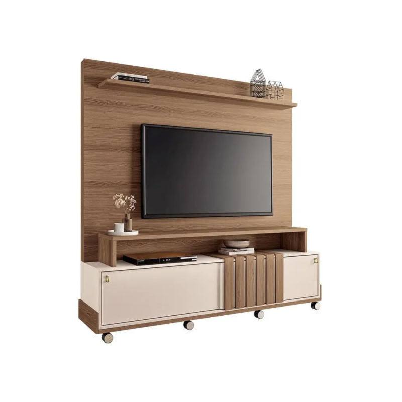 Home Theater HB Moveis Bold 1.8 2 Portas de Correr para Tv de ate 65
