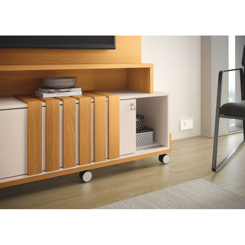 Home Theater HB Moveis Bold 1.8 2 Portas de Correr para Tv de ate 65