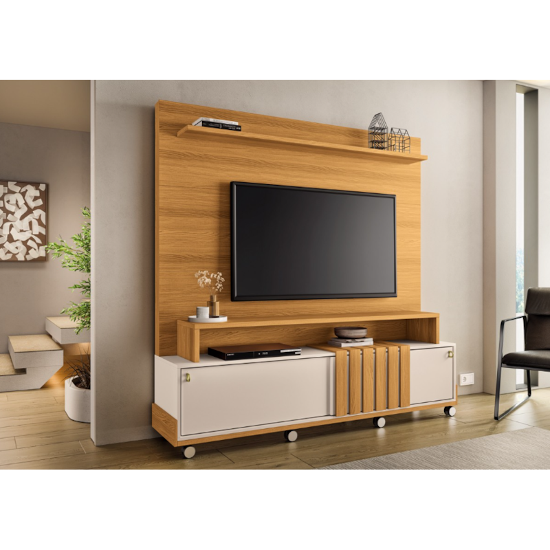 Home Theater HB Moveis Bold 1.8 2 Portas de Correr para Tv de ate 65