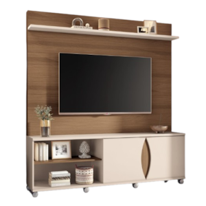 Home Theater HB Moveis Luxor 1.8 2 Portas para Tv de ate 65