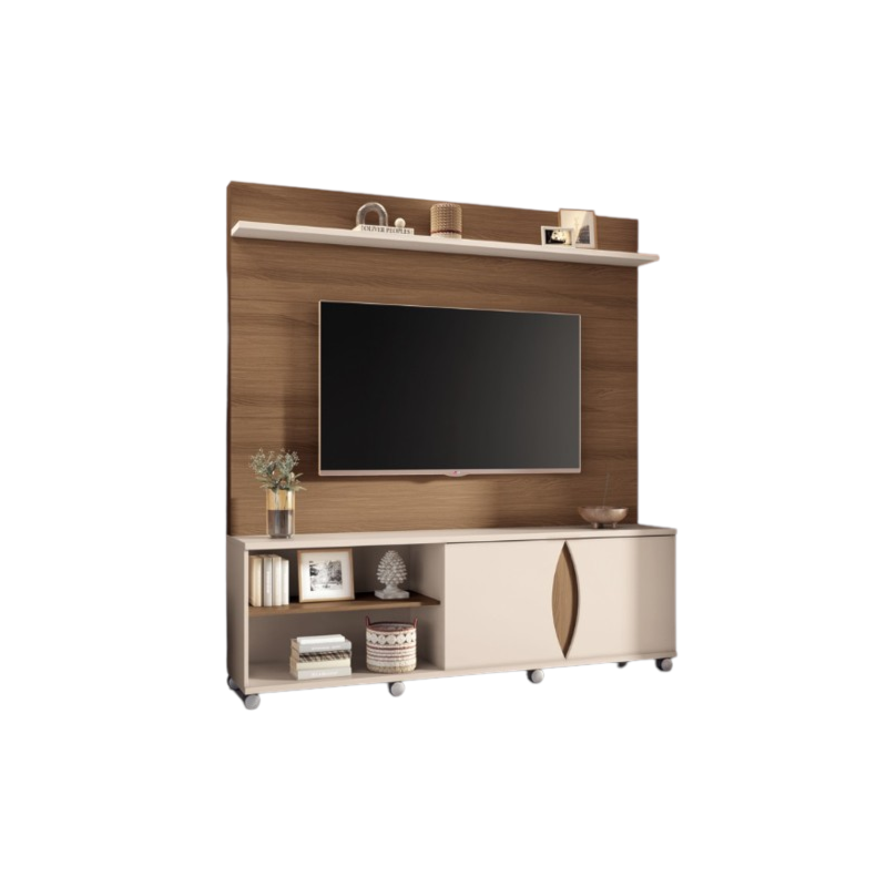 Home Theater HB Moveis Luxor 1.8 2 Portas para Tv de ate 65