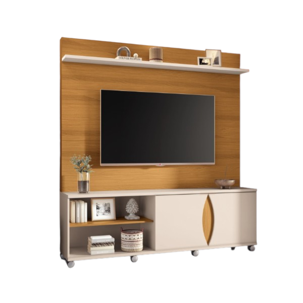 Home Theater HB Moveis Luxor 1.8 2 Portas para Tv de ate 65