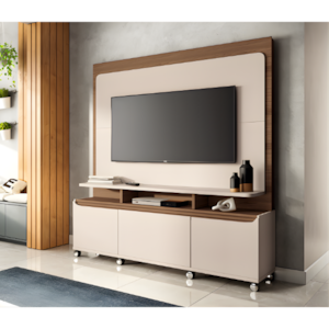 Home Theater HB Moveis Quantum 1.8 2 Portas 1 Gaveta para Tv de ate 70