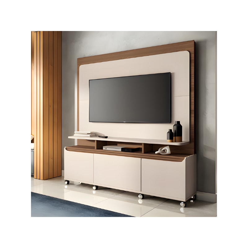 Home Theater HB Moveis Quantum 1.8 2 Portas 1 Gaveta para Tv de ate 70