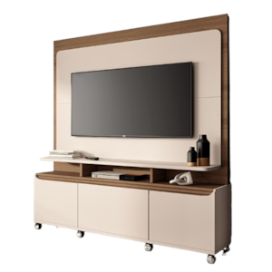 Home Theater HB Moveis Quantum 1.8 2 Portas 1 Gaveta para Tv de ate 70