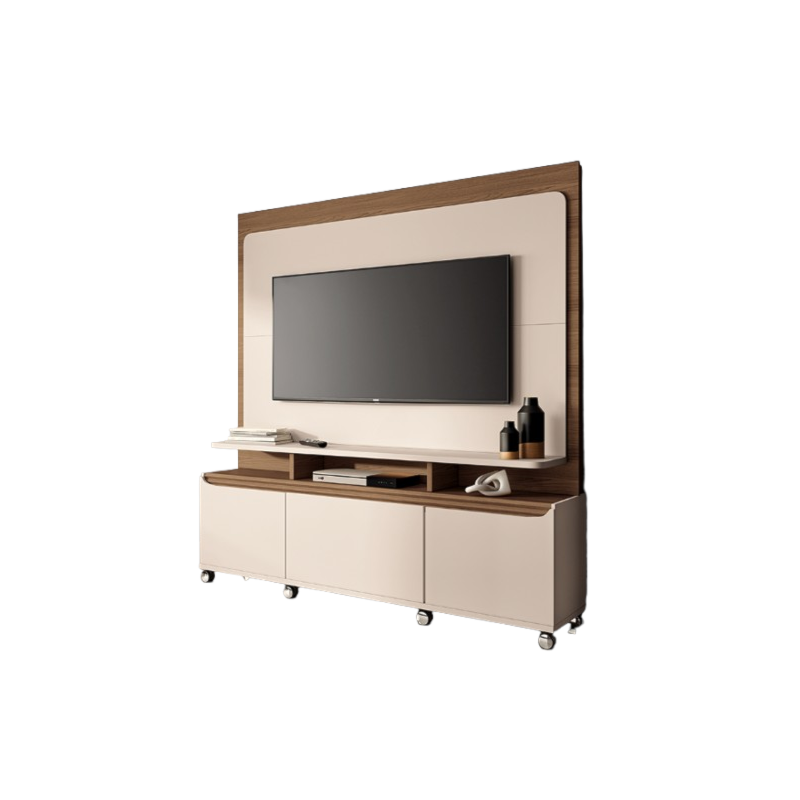 Home Theater HB Moveis Quantum 1.8 2 Portas 1 Gaveta para Tv de ate 70
