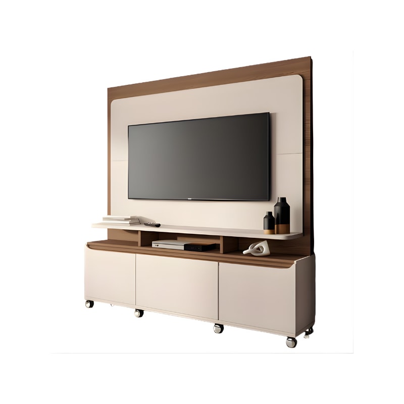 Home Theater HB Moveis Quantum 1.8 2 Portas 1 Gaveta para Tv de ate 70