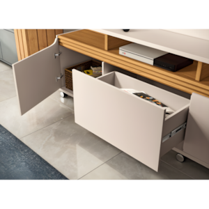 Home Theater HB Moveis Quantum 1.8 2 Portas 1 Gaveta para Tv de ate 70