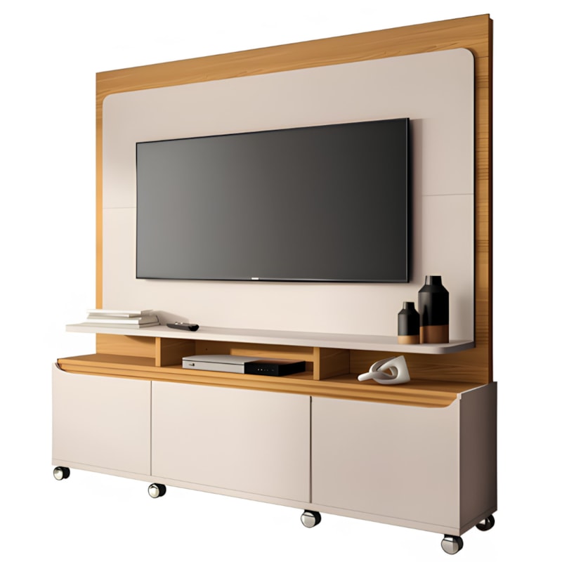 Home Theater HB Moveis Quantum 1.8 2 Portas 1 Gaveta para Tv de ate 70