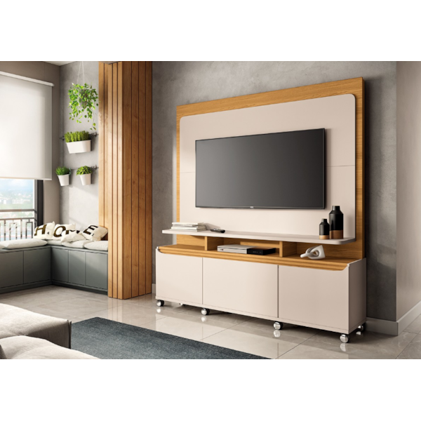 Home Theater HB Moveis Quantum 1.8 2 Portas 1 Gaveta para Tv de ate 70