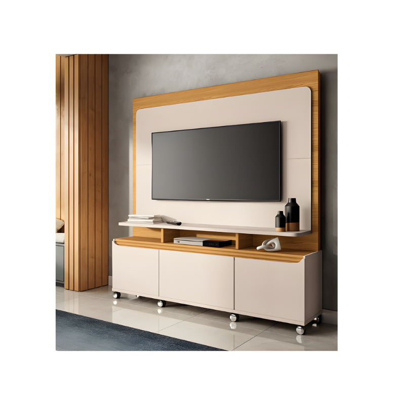 Home Theater HB Moveis Quantum 1.8 2 Portas 1 Gaveta para Tv de ate 70