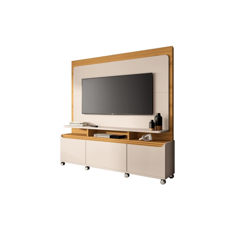 Home Theater HB Moveis Quantum 1.8 2 Portas 1 Gaveta para Tv de ate 70