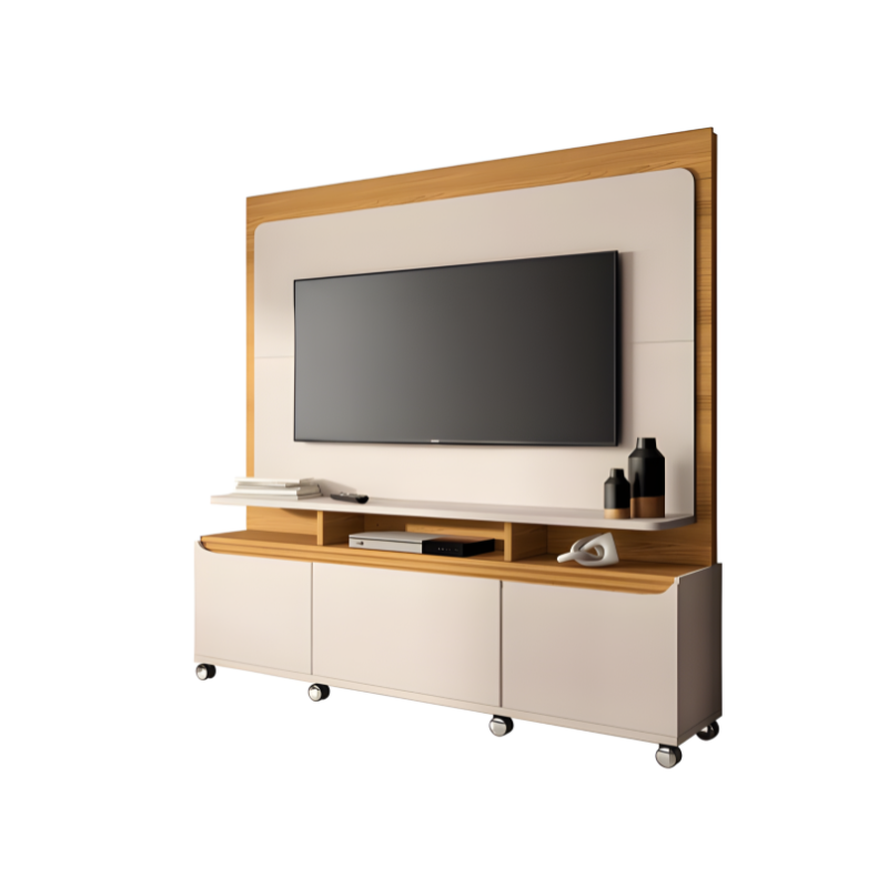 Home Theater HB Moveis Quantum 1.8 2 Portas 1 Gaveta para Tv de ate 70