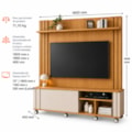 Home Theater HB Móveis Trinus 1,80m 1 Porta de Correr para TV até 70