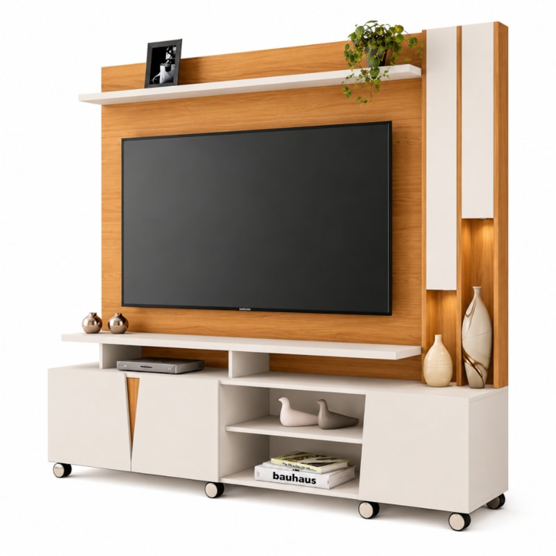 Home Theater HB Móveis Virtus 2.0 3 Portas para TV até 70