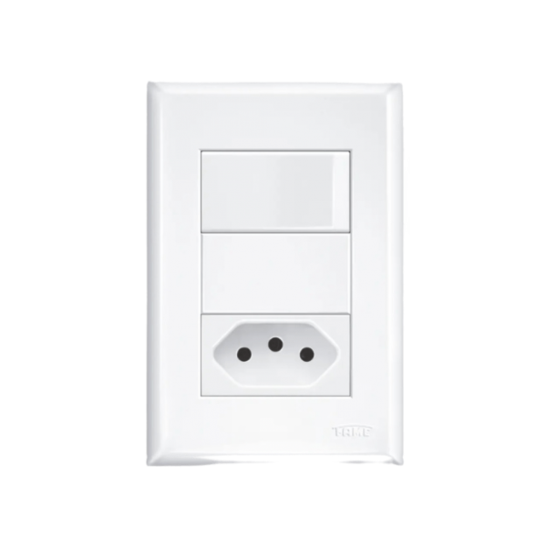 Interruptor Simples e Tomada 2P+T 10A/250V Distanciados Evidence-14751f8f-ae0e-4712-9c57-6d11e410ca45