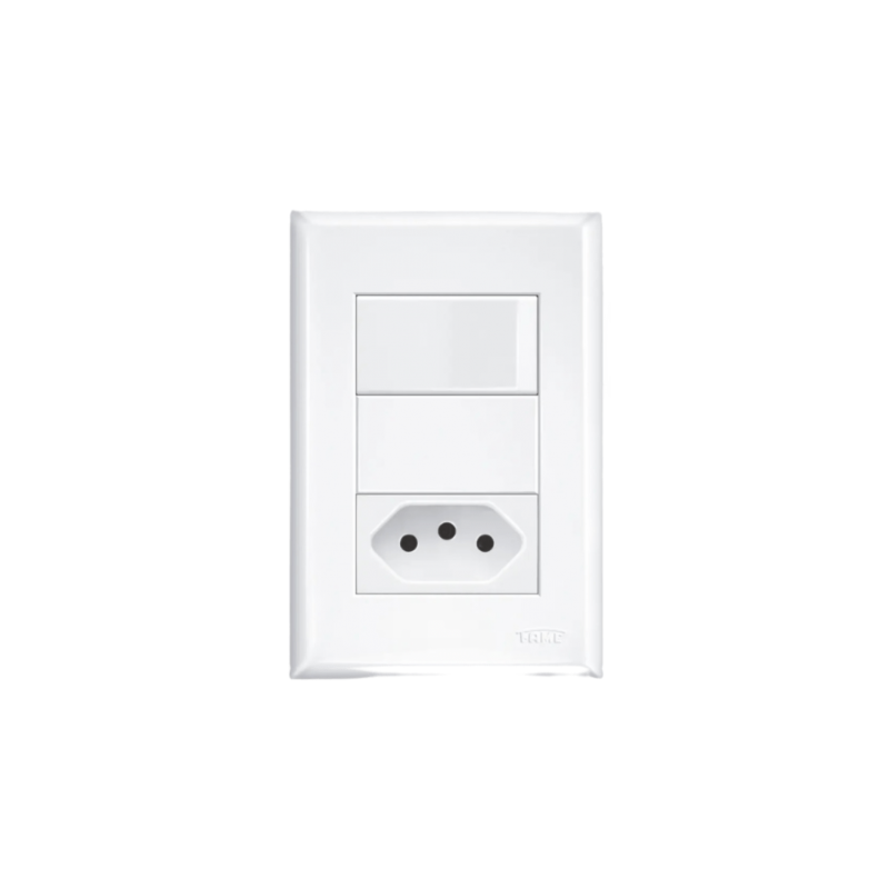 Interruptor Simples e Tomada 2P+T 10A/250V Distanciados Evidence-d3020c7a-0eab-4315-a0e1-f0fa51a37f17