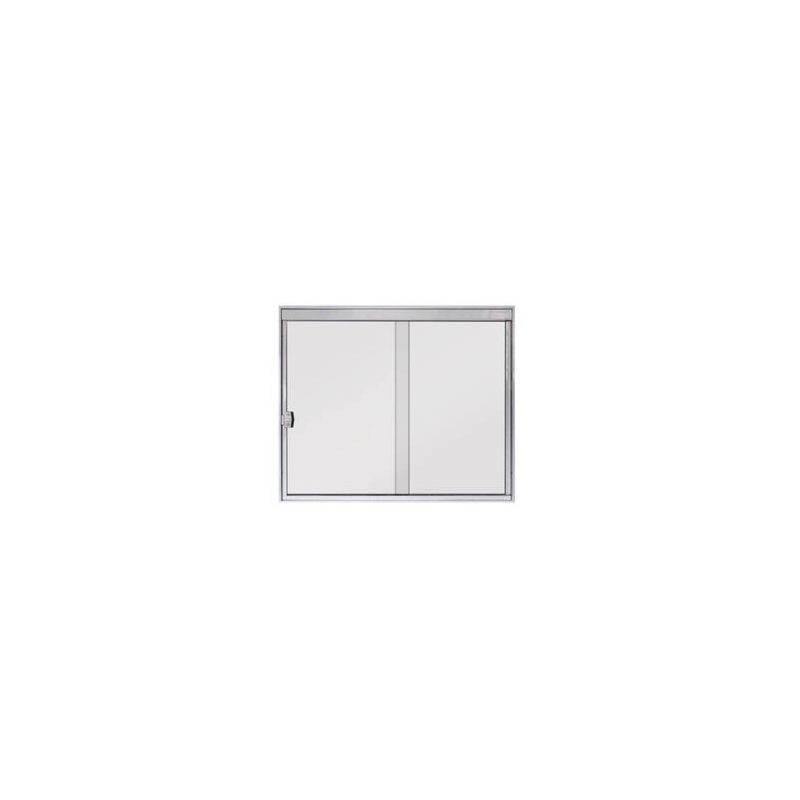 Janela Blindex 1000x1000 2 Folhas Vidro Temperado Incolor