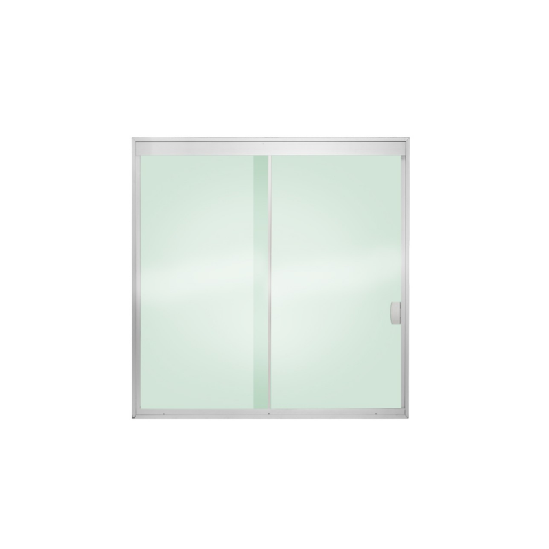 Janela Blindex 1000x1000 2 Folhas Vidro Temperado Incolor