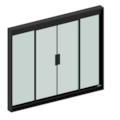 Janela Blindex 1200x1000 4 Folhas Vidro Temperado Incolor com Moldura Preta-2ecfaa17-9faa-45e6-8ae5-ef3913f2476b