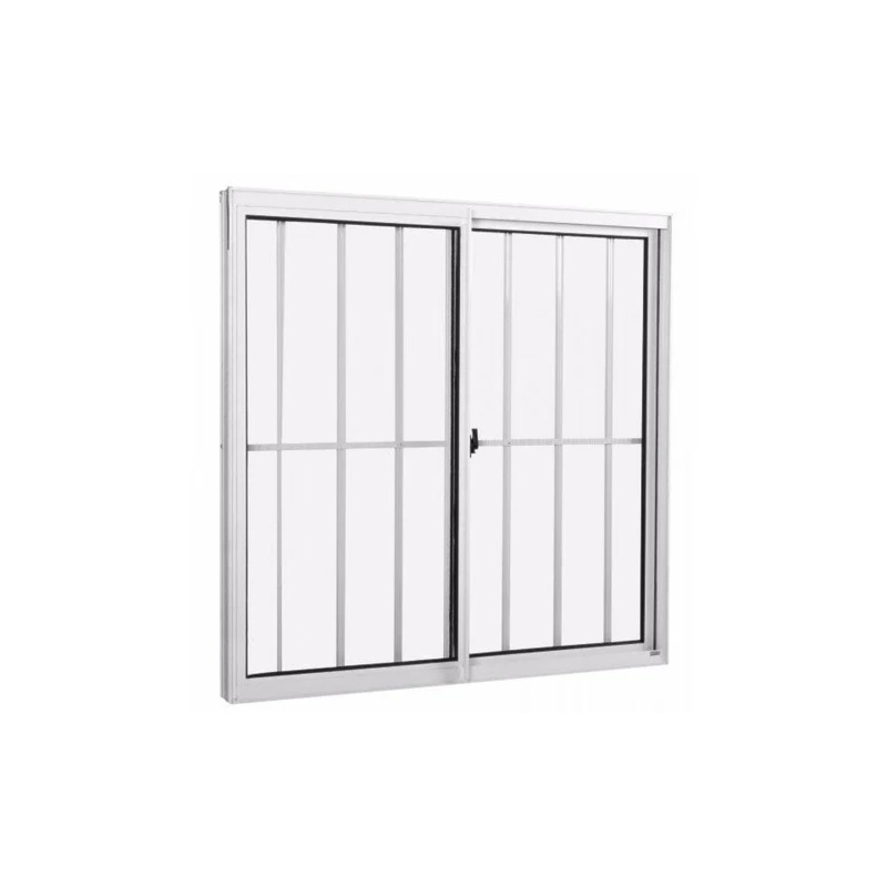 Janela CLM Aluminio Branco 100X120 com Grade Vidro Boreal Premium