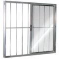 Janela de Correr Quality com Grade Home 1,20X1,00M de Aluminio Natural 2 Folhas Vidro Canelado-d749fb22-d82c-4080-86fd-1121cf74eff1